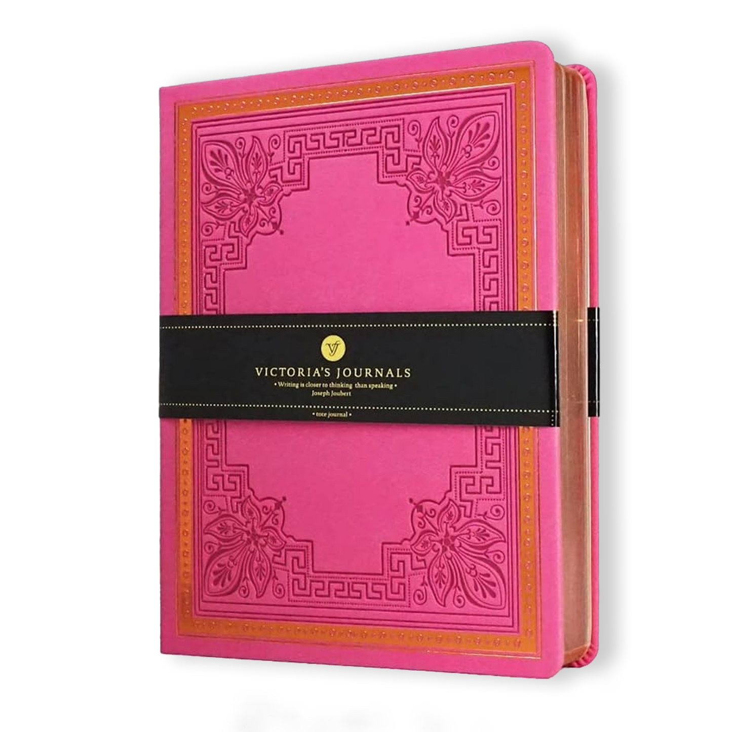 Victoria's Journals Antique Style Diary Hard Cover (Pink)