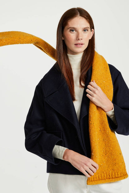 Sliabh Bawn Nepped Scarf - Yellow: One Size