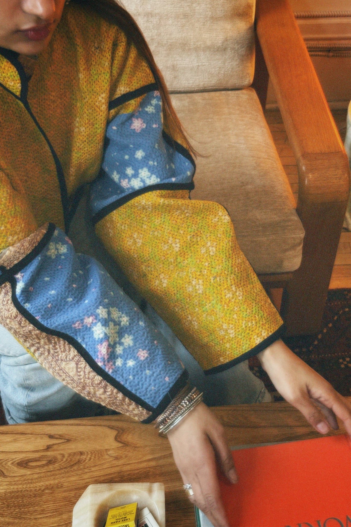 Lahore Quilted Kantha Patchwork Jacket