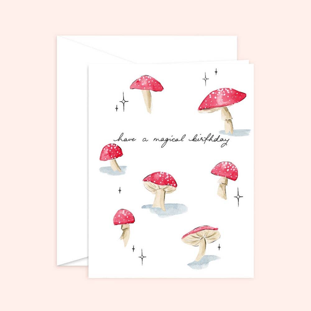 Magical Birthday Card | Red Mushroom: Kraft