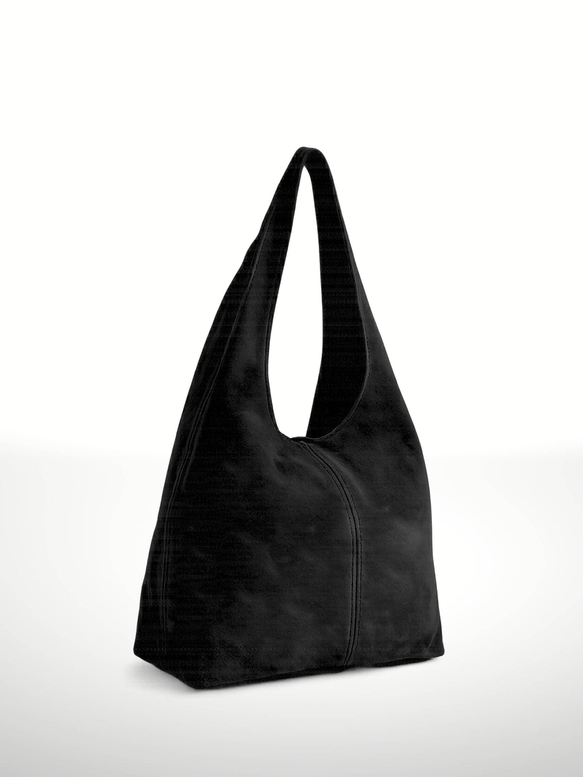 SILVIA - Suede leather bag: Olive green
