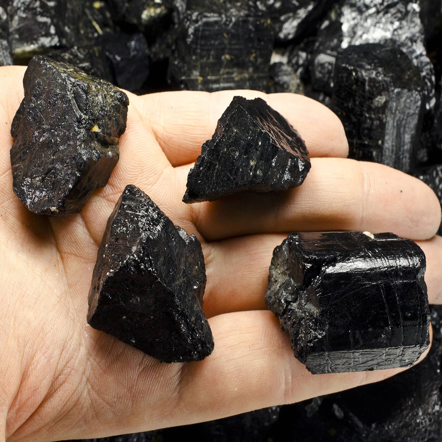 Rough Black Tourmaline - India - Raw Natural Stones