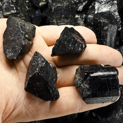 Rough Black Tourmaline - India - Raw Natural Stones