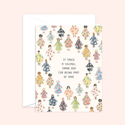 It Takes a Village Card | Thank You Card