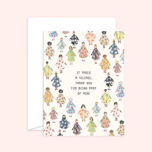 It Takes a Village Card | Thank You Card
