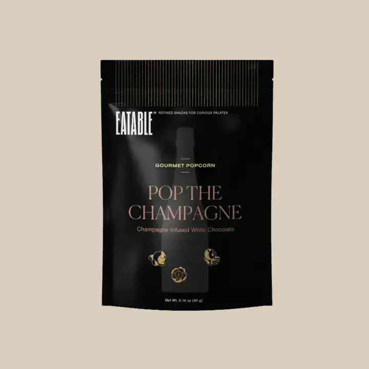 Mini Pop the Champagne 🍾 White Chocolate Popcorn: Canadian Packaging