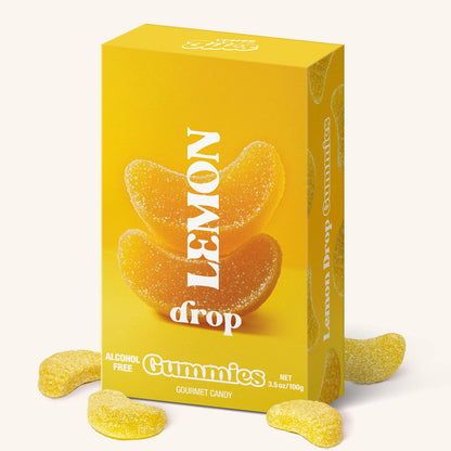 Lemon Drop Gummies, Chewy Candies, Alcohol-Free