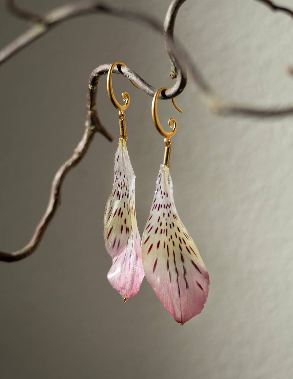 Pink Muse Flower Earrings