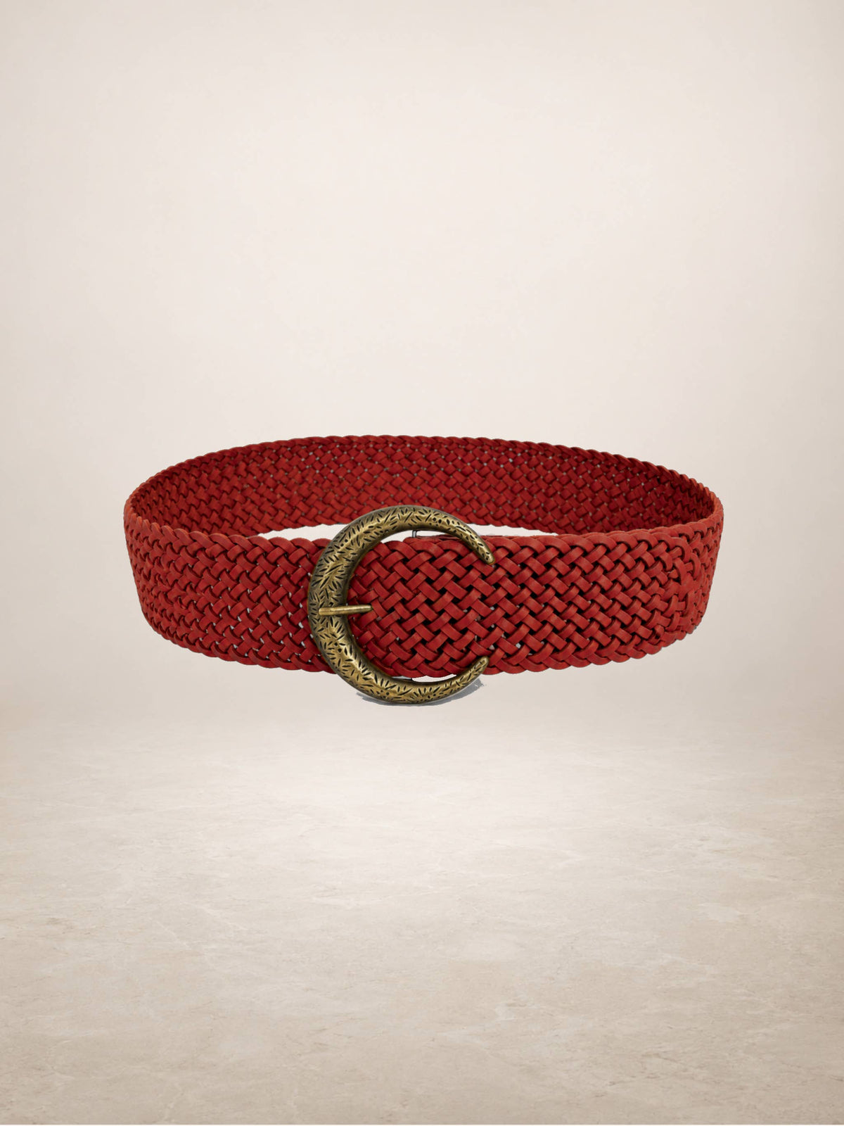 LIMIA - Leather belt: Camel / + 100 cm