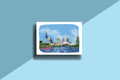 Greetings From Winnipeg Postcard