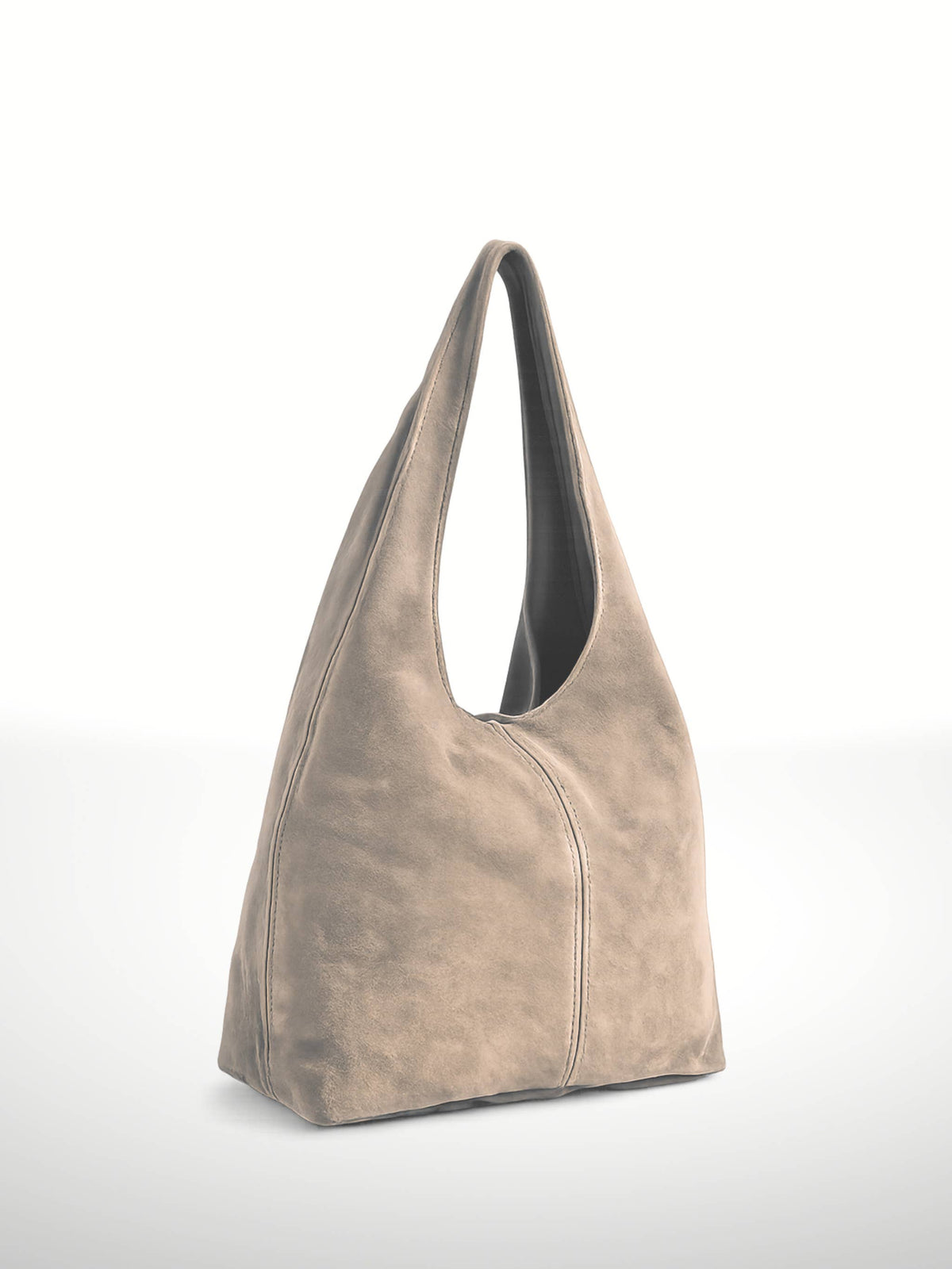 SILVIA - Suede leather bag: Olive green