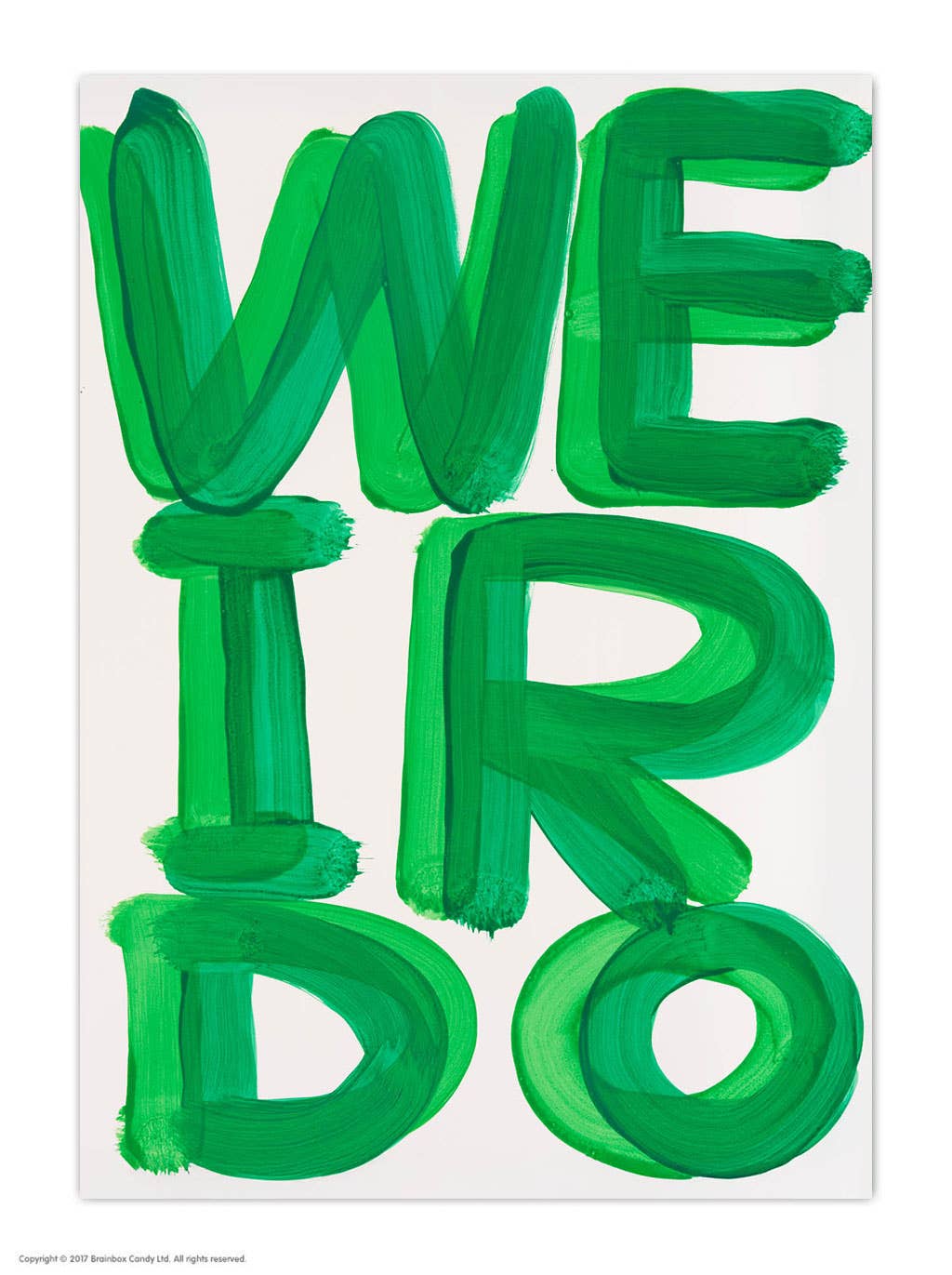 Funny A6 Art Postcard By David Shrigley - Weirdo