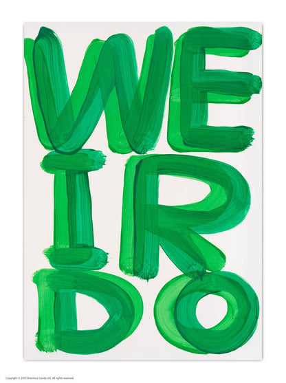 Funny A6 Art Postcard By David Shrigley - Weirdo