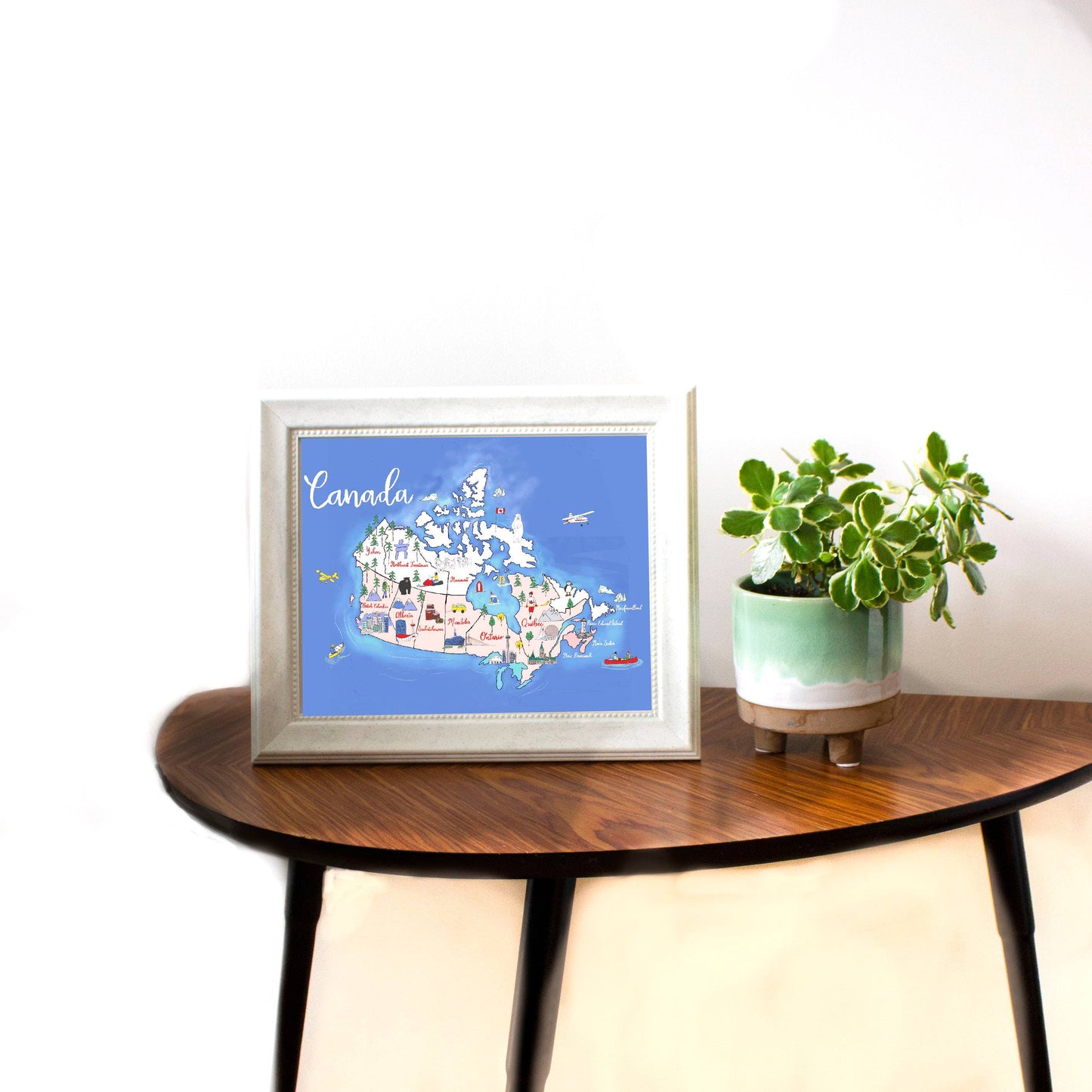 Canada map, Art print