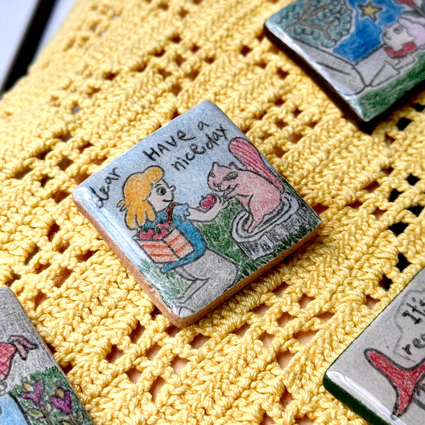 Handmade Clay Pins: We make a great pair