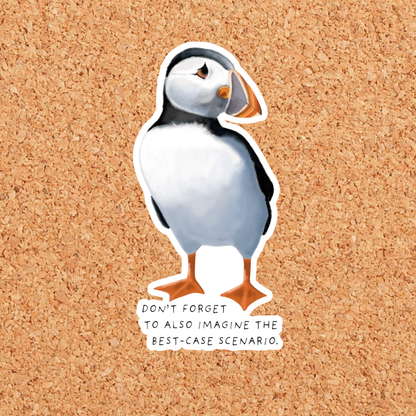Puffin Vinyl Sticker: With Backer Card
