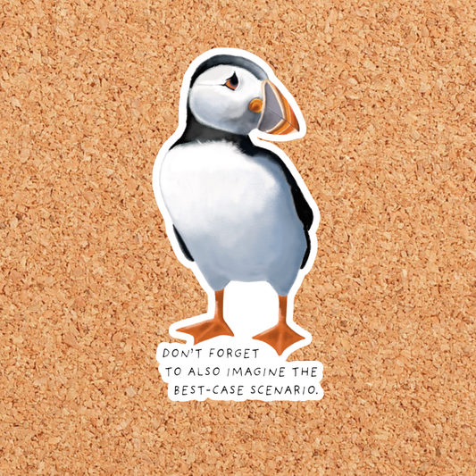 Puffin Vinyl Sticker: With Backer Card