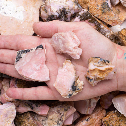 Rough Pink Opal - Peru - Raw Natural Stones (1 lb)