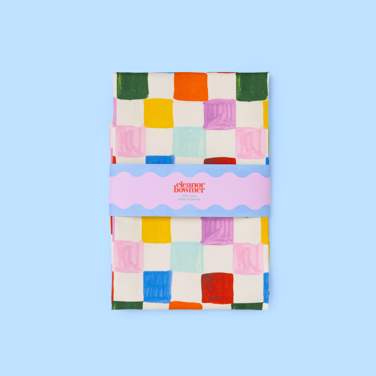 Multi Colour Checker Tea Towel