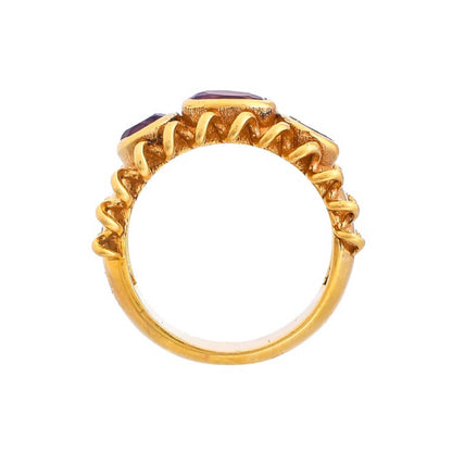 Amethyst Gold Ring