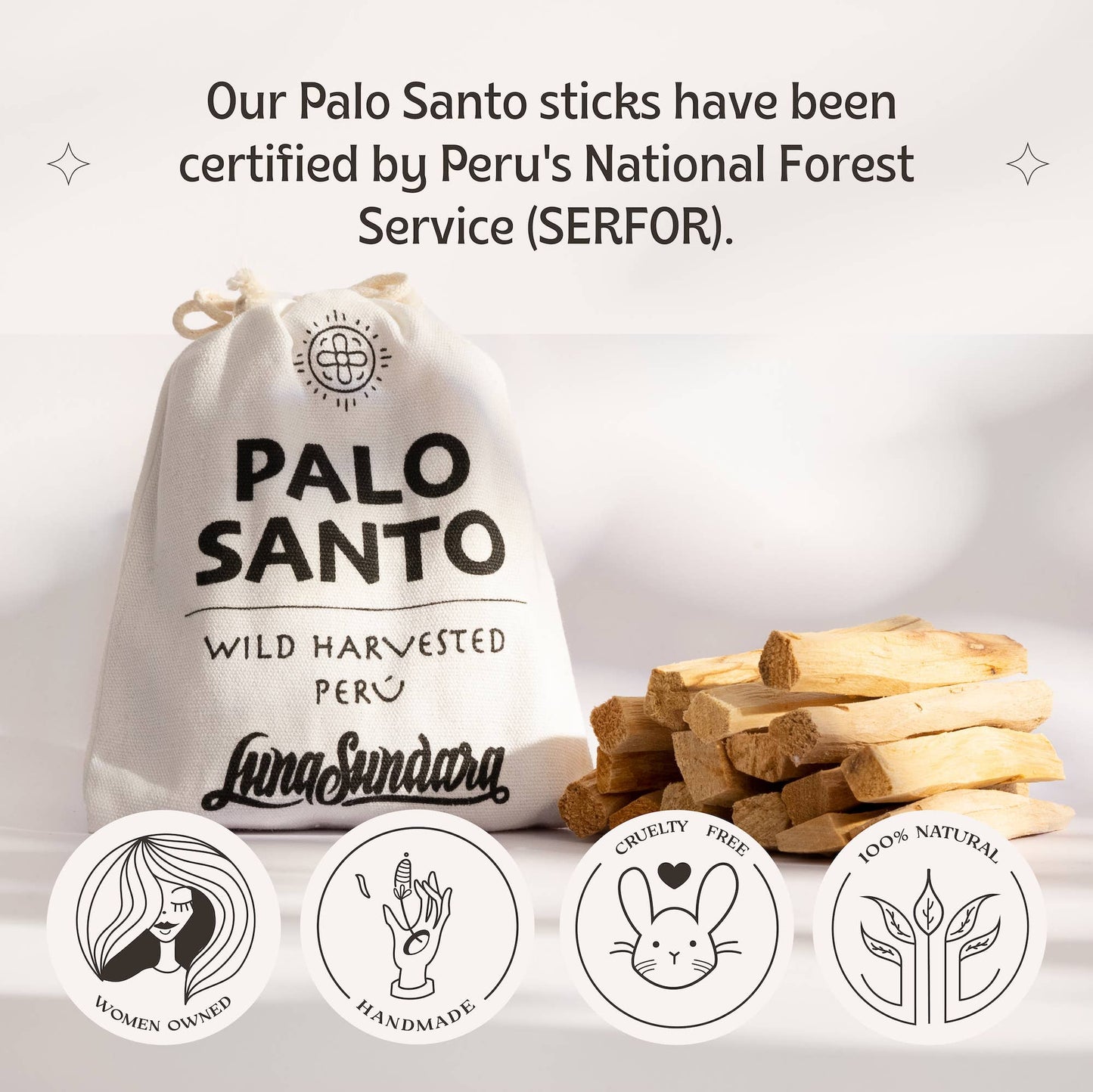 Premium Palo Santo Smudging Sticks