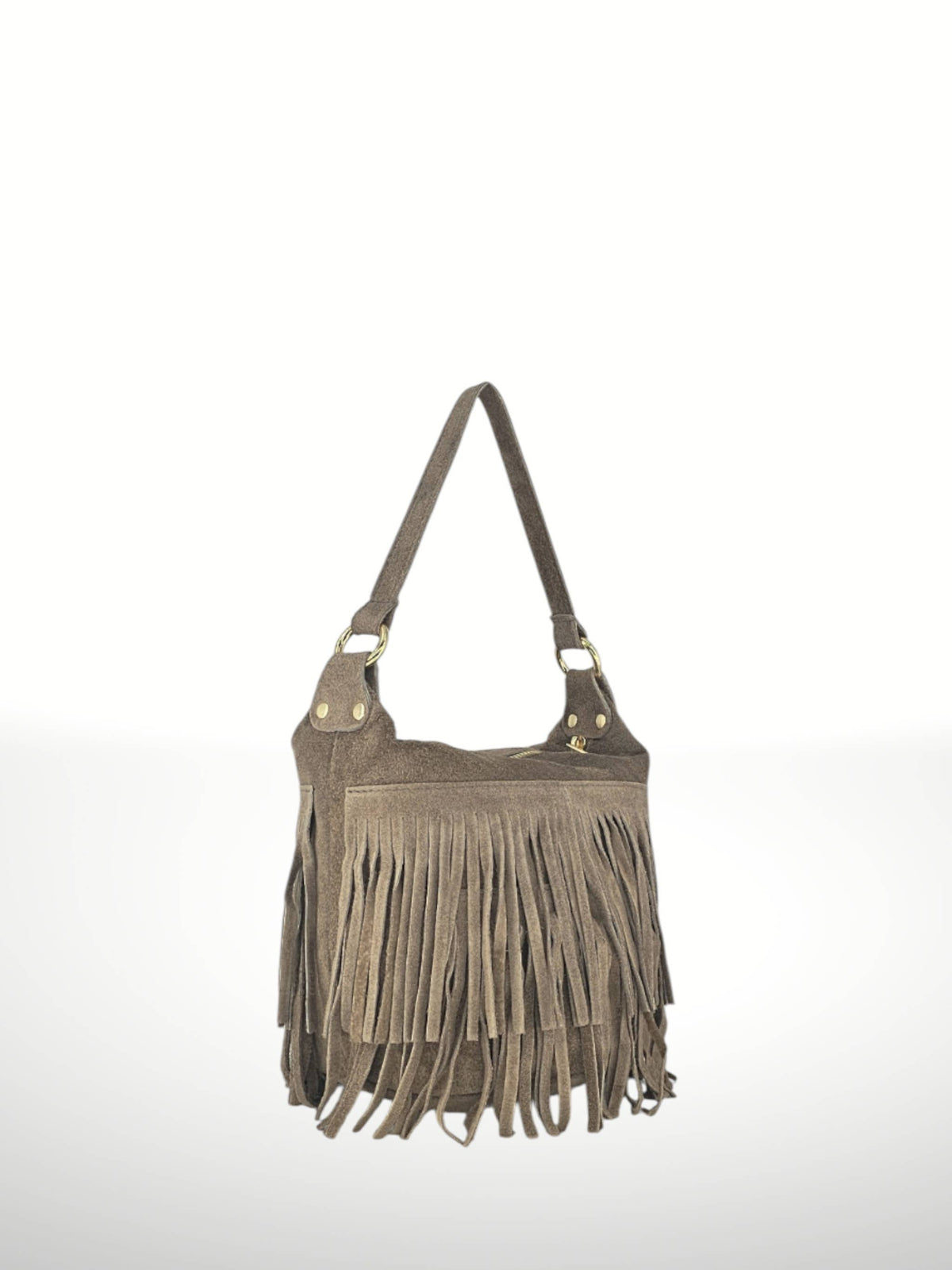 ORQUIDEA - Suede leather bag: Rojo vino