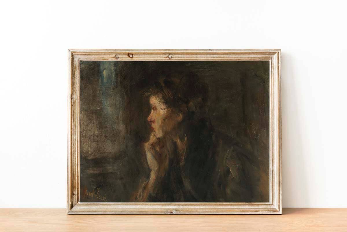 Vintage Portrait Print: 8x10in