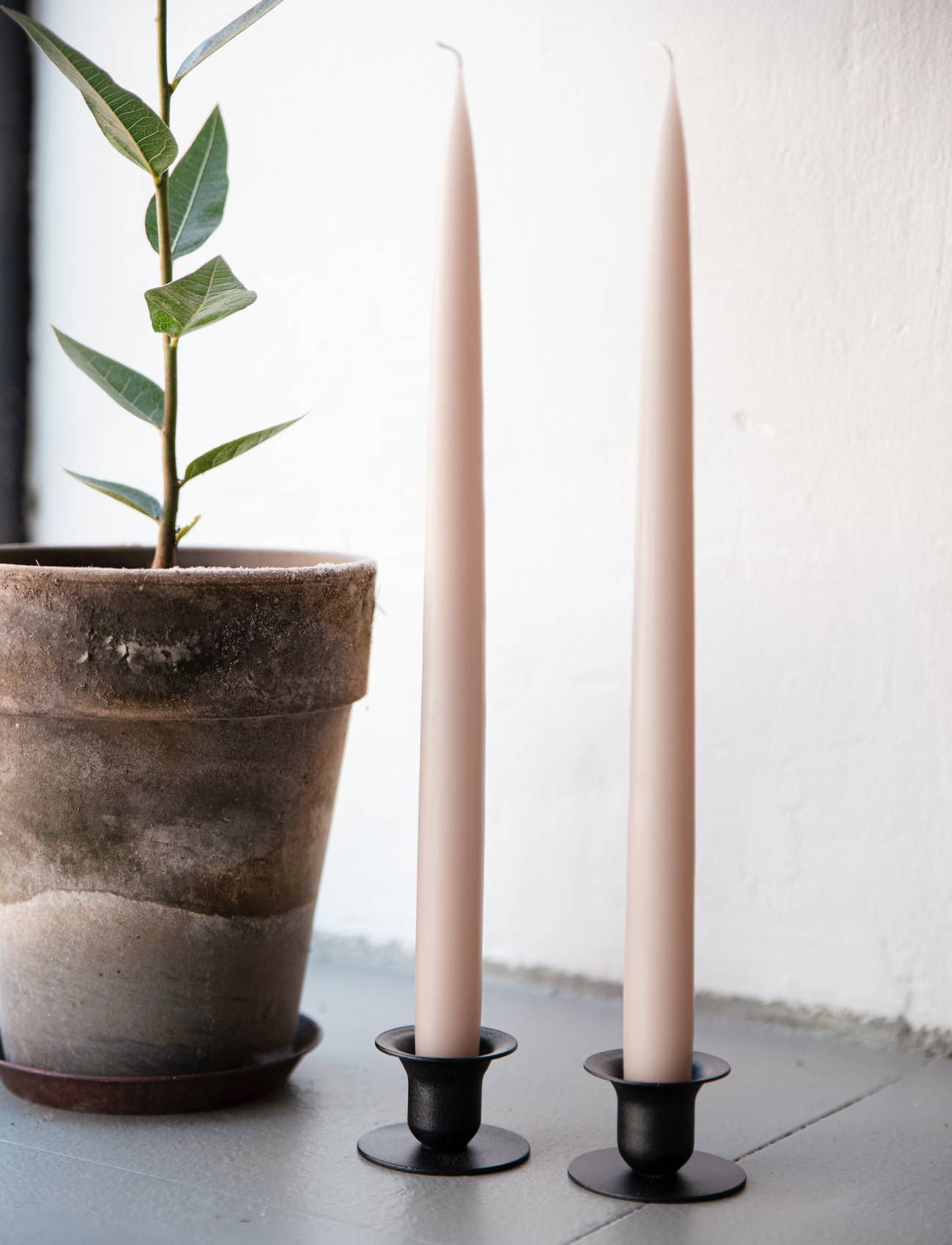 Flax Danish Taper Candle  12" Taper