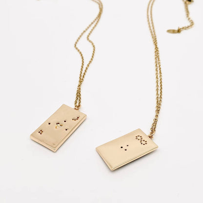 LOVERS Tarot Necklace - Enamel