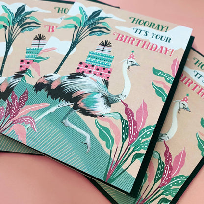 Ostrich Card | Stationery  | Birthday Greeting Card