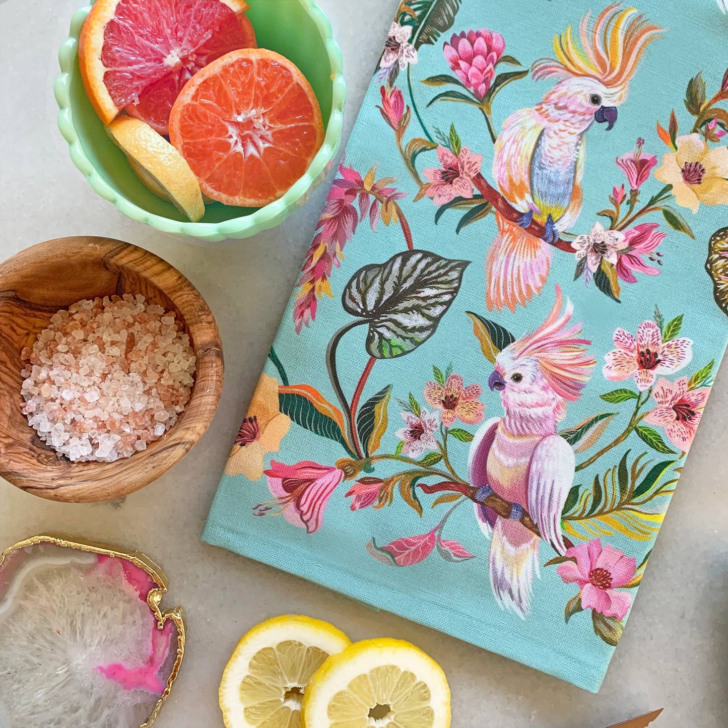 Cockatoo Birds | TEA TOWEL