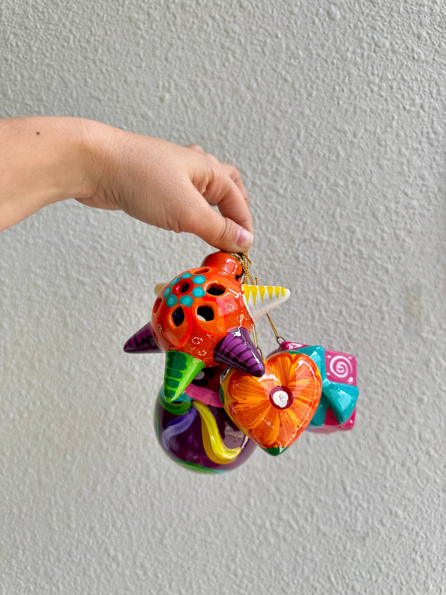 Colorful Ornament christmas mexican Clay made