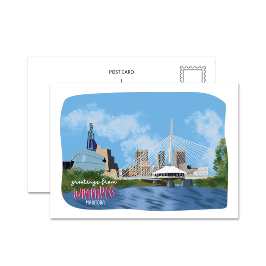Greetings From Winnipeg Postcard