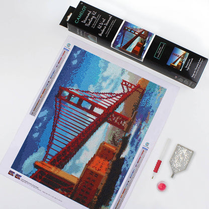 Golden Gate Bridge Diamond Painting Kit: 01 Multi