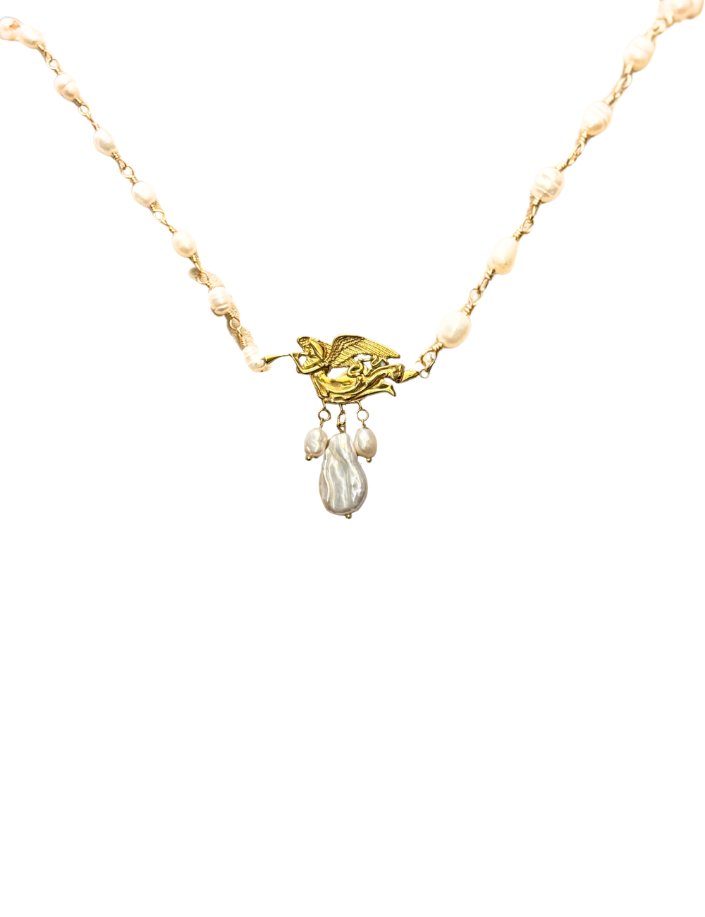 Necklace Angel Barocco - Pearls