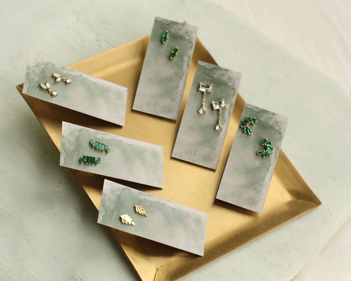 Tiny Heart Locket Necklace - Forget-Me-Not