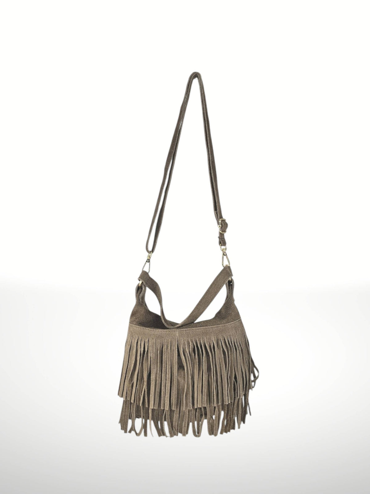 ORQUIDEA - Suede leather bag: Rojo vino