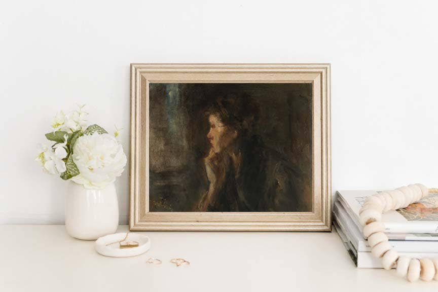Vintage Portrait Print: 8x10in