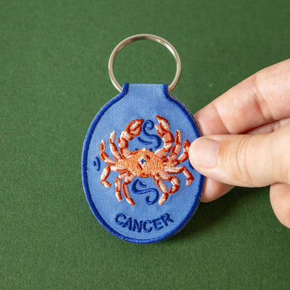 Cancer Embroidered Keychain