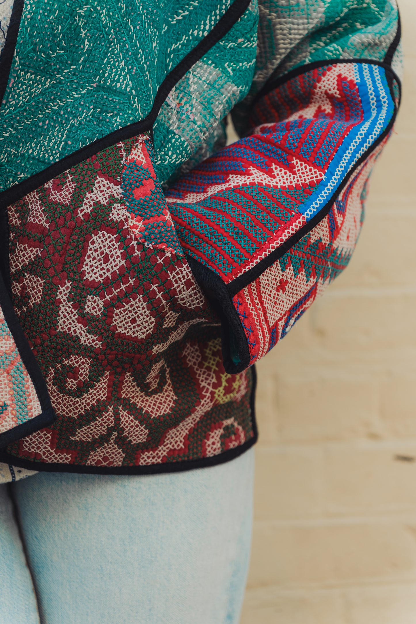 Lahore Quilted Kantha Patchwork Jacket