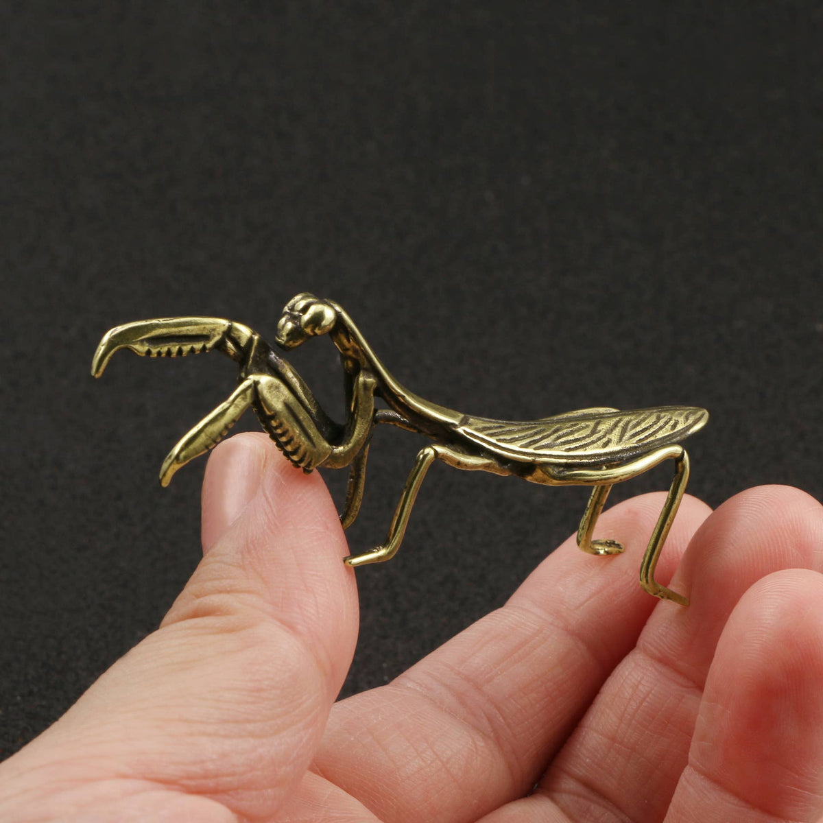Praying Mantis Solid Copper Insect Ornament Miniature Model