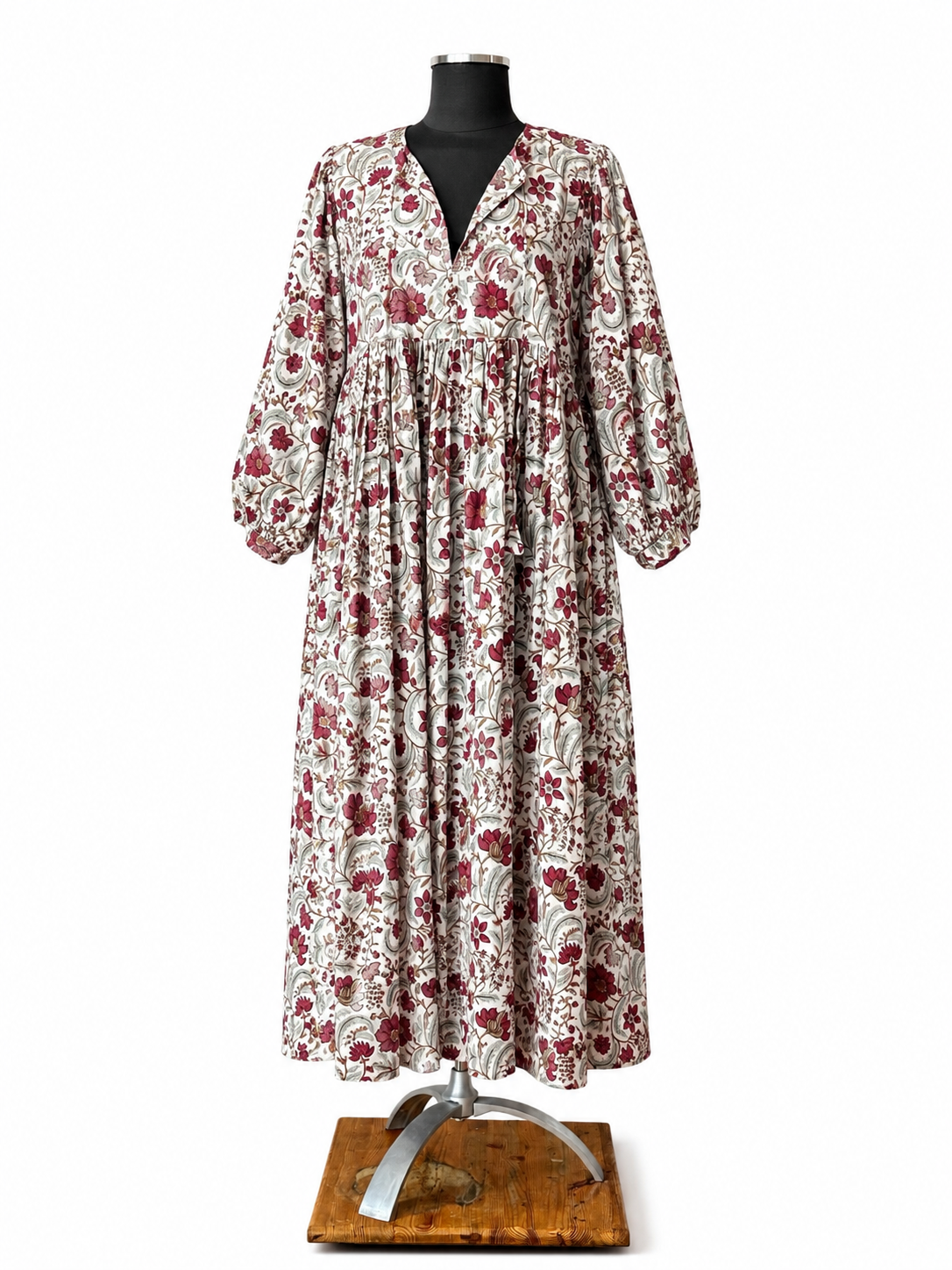 Meena Block Print Maxi Dress