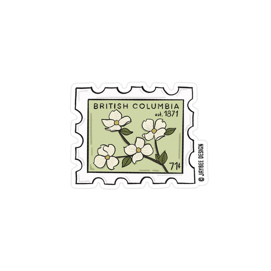British Columbia Stamp Vinyl Sticker