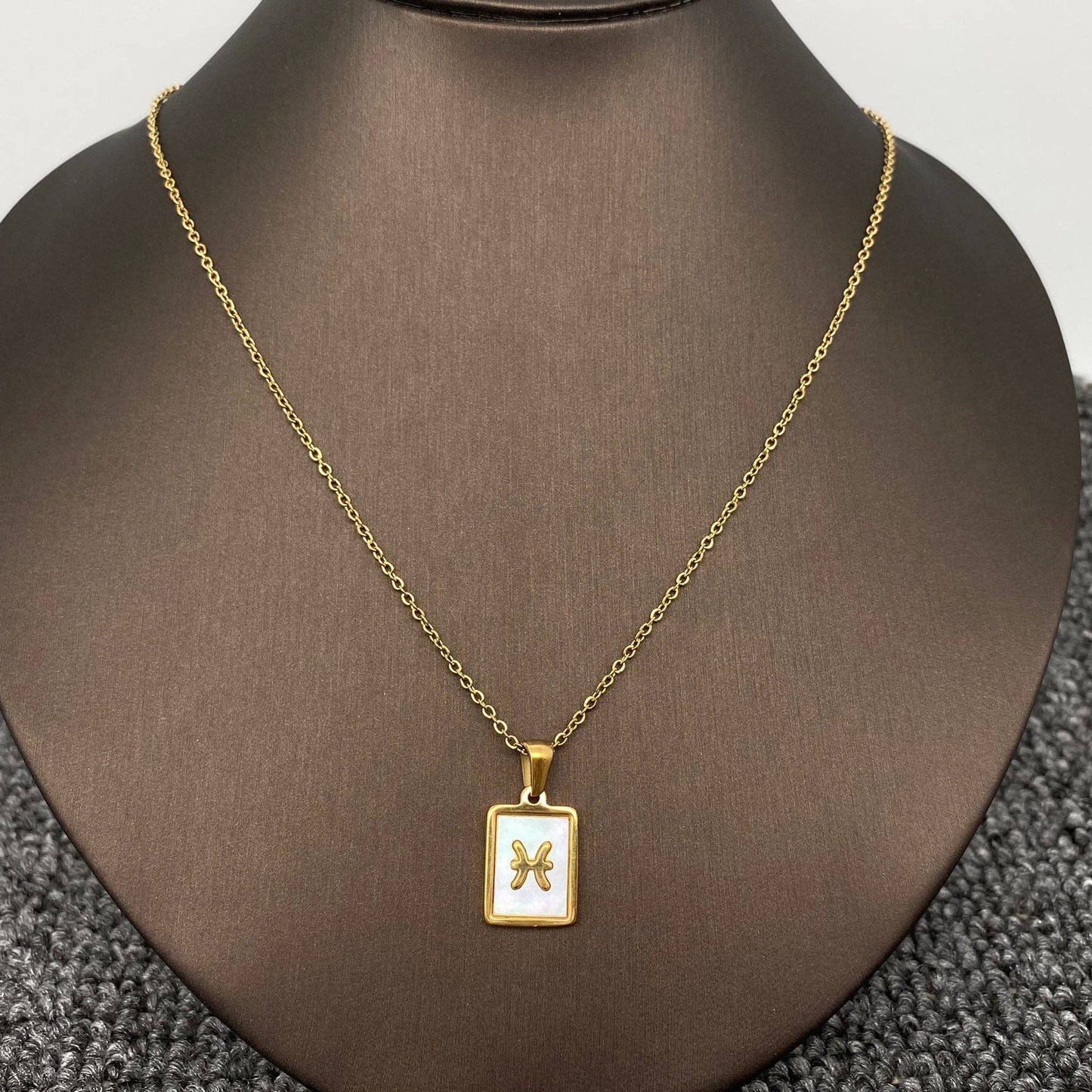Zodiac  Square Necklace