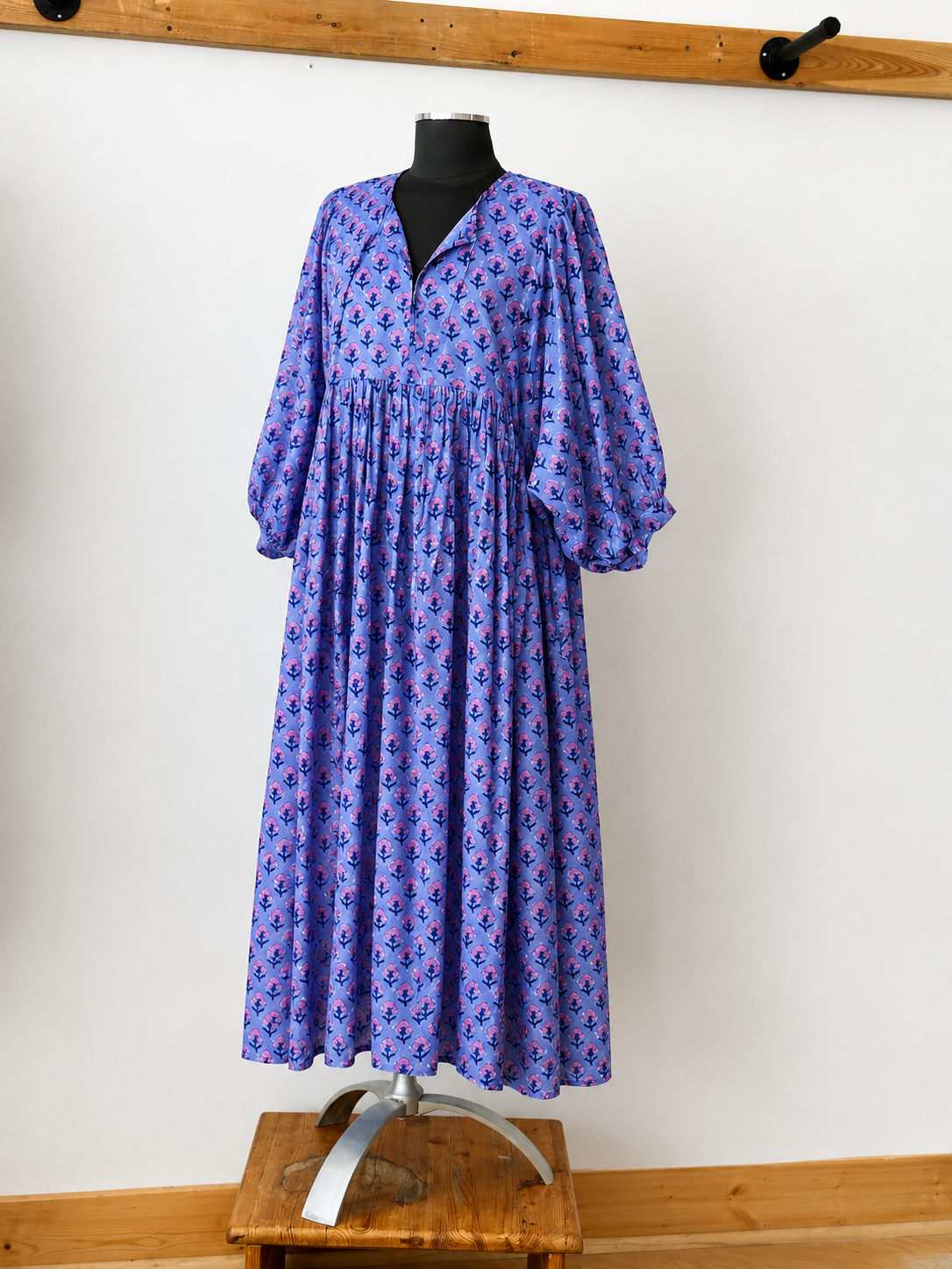Meena Block Print Maxi Dress