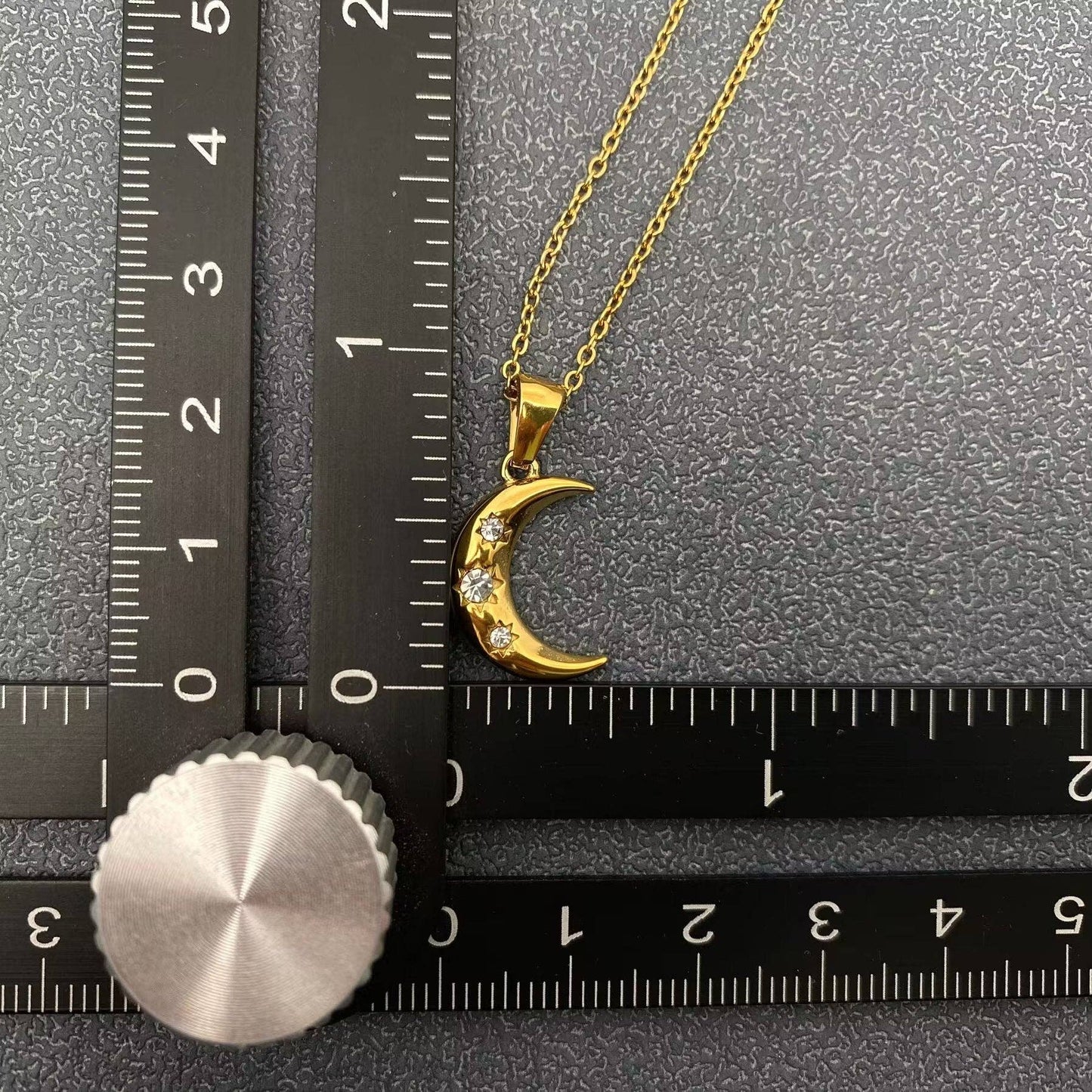 Crescent Moon Charm Necklace