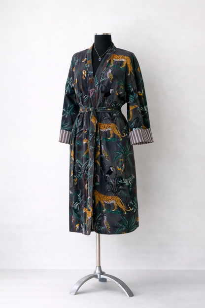 Floral Velvet Robe