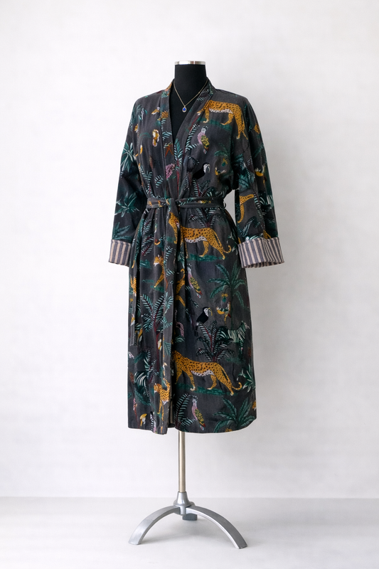 Floral Velvet Robe