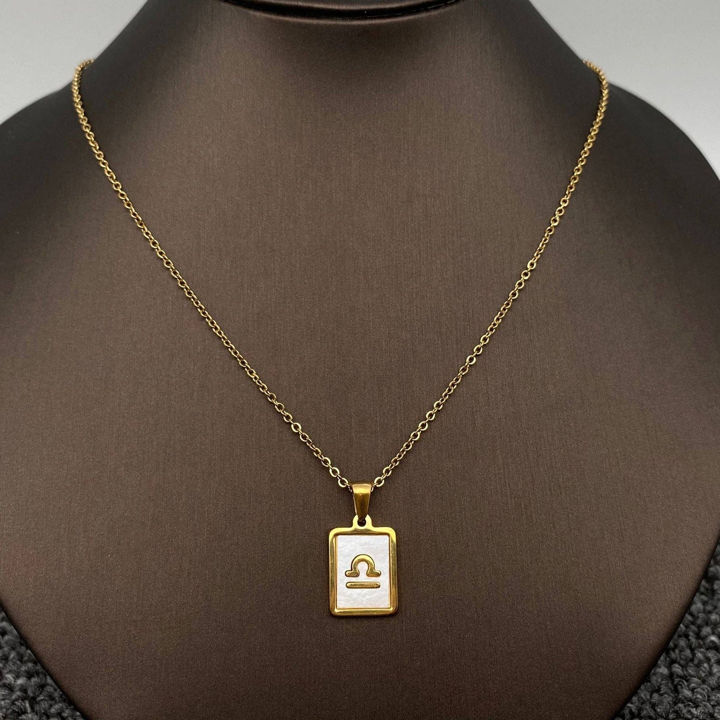 Zodiac  Square Necklace