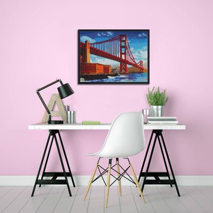 Golden Gate Bridge Diamond Painting Kit: 01 Multi